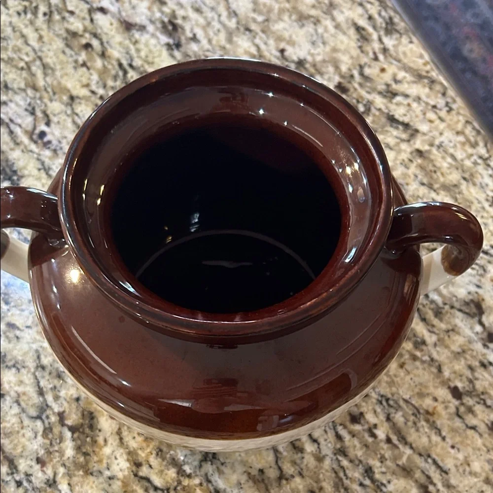 Vintage 1974 # 342 McCoy Pottery Bean Pot Tureen with Fruit Design - Picture 13 of 16
